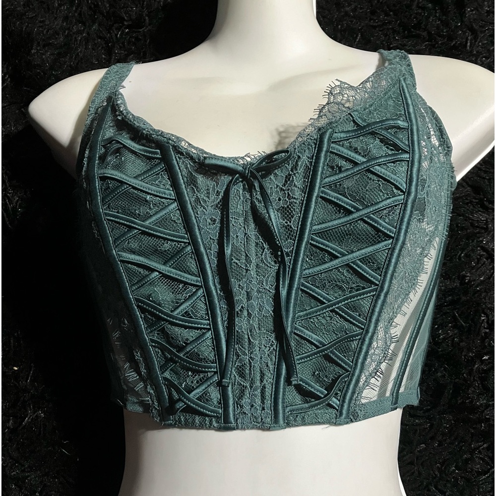 Green corset top
